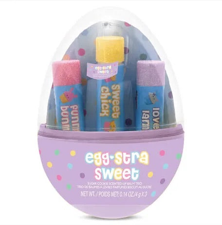 Eggstra Sweet Lip Balm Trio Egg