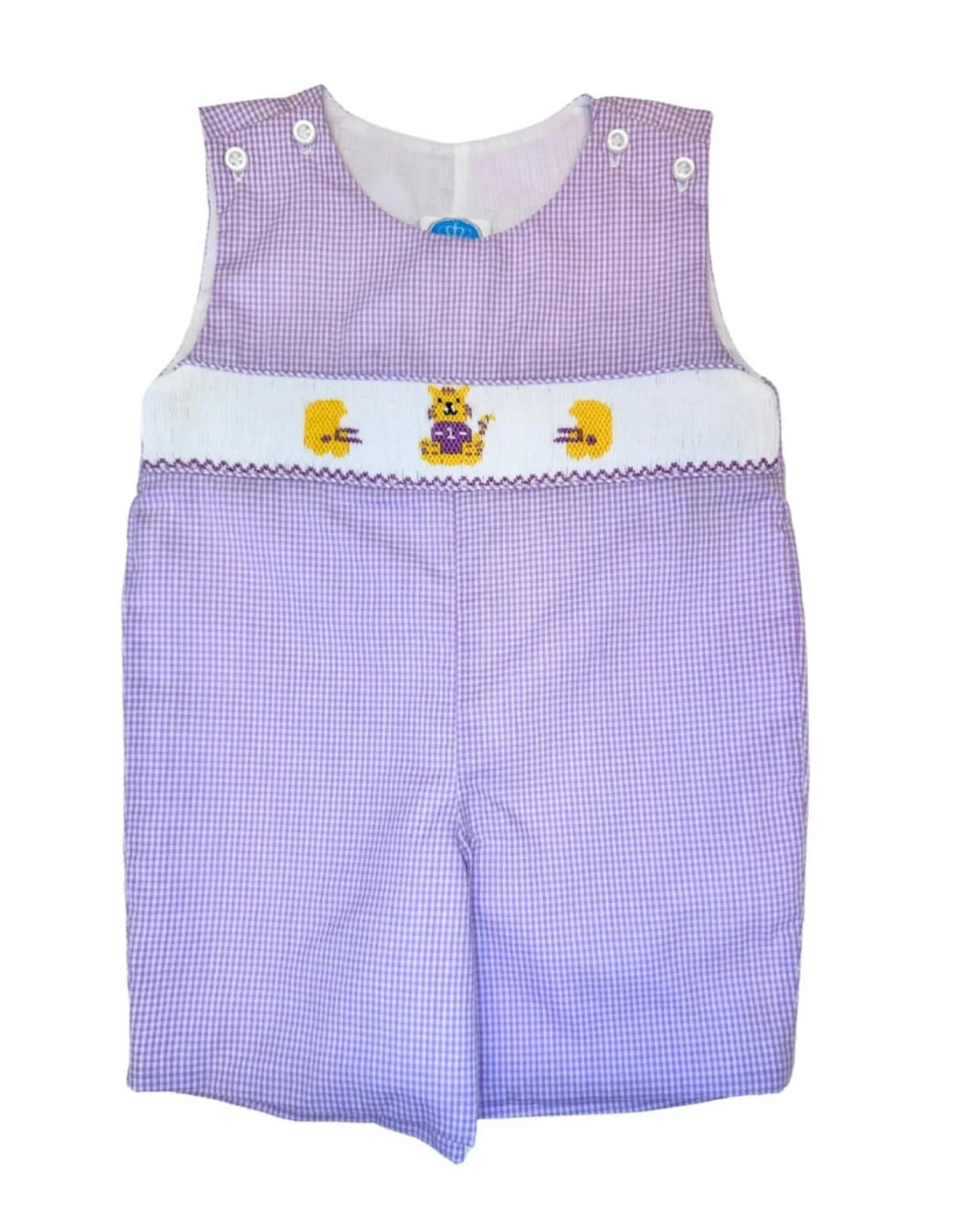 Purple Tiger Smocked Jon Jon