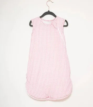 Gingham 0/6 Pink Sleep Sack