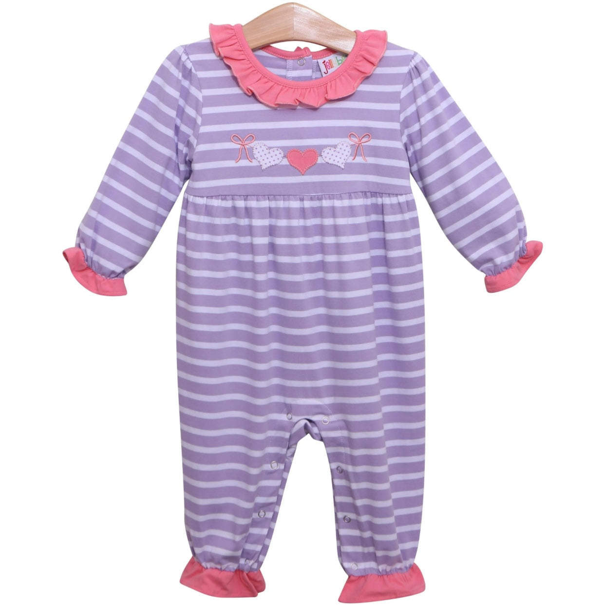 Heart Banner Appliqué Romper