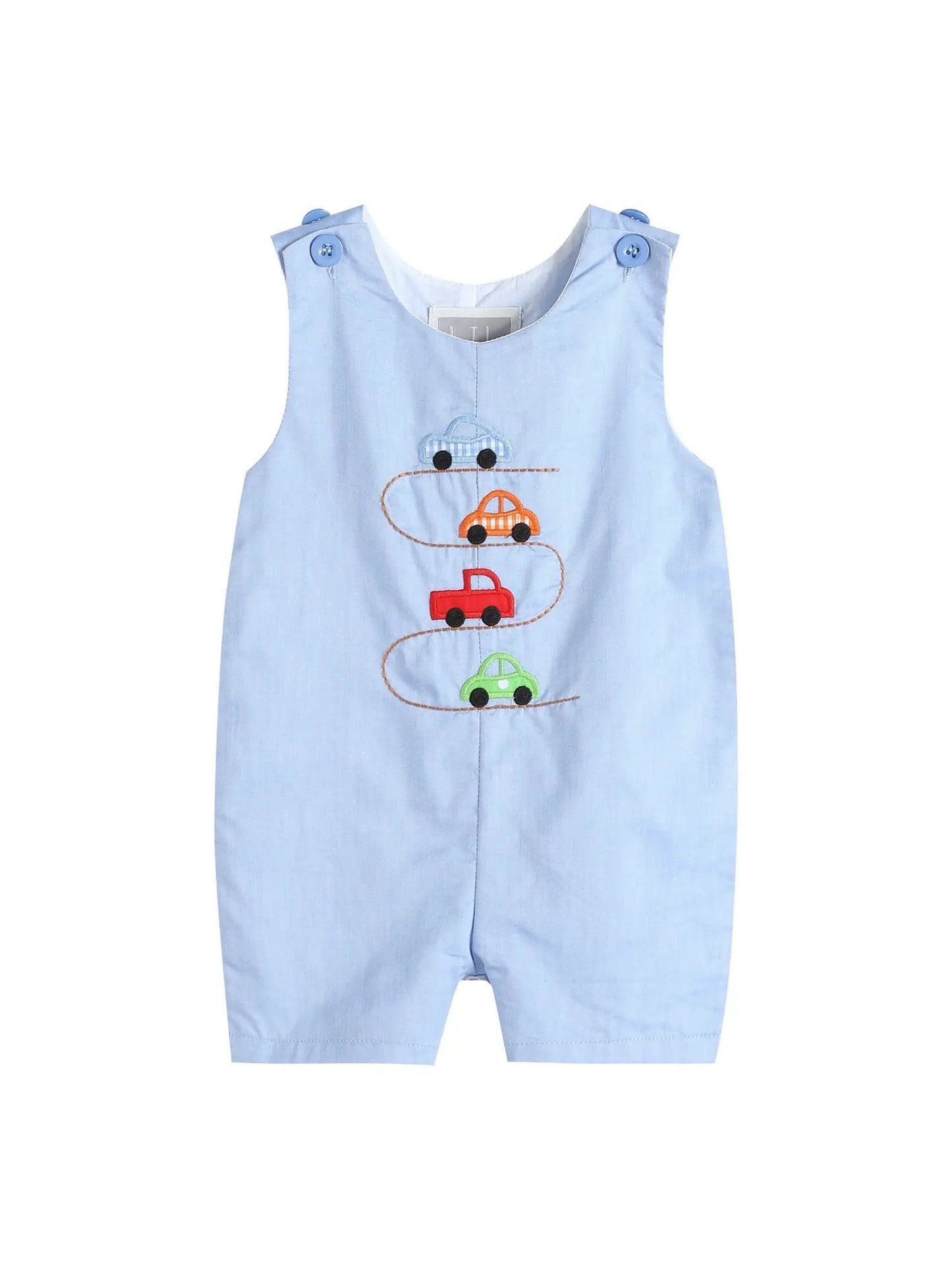 Blue Car Race Track Shortalls