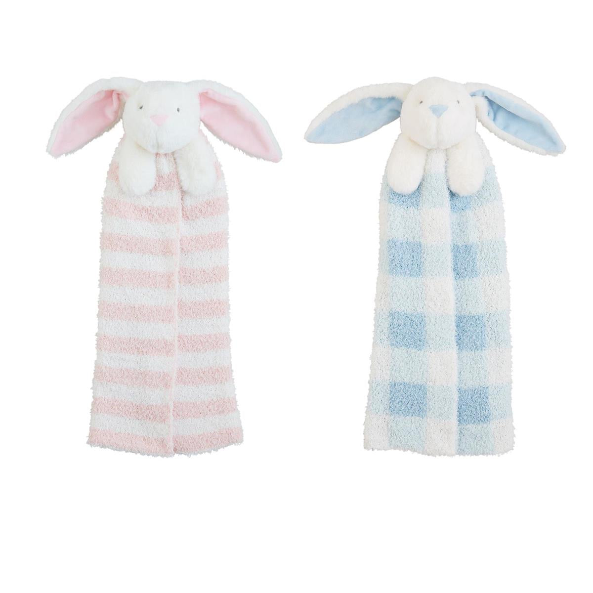 Chenille Cuddle Pal Sings- Pink Bunny