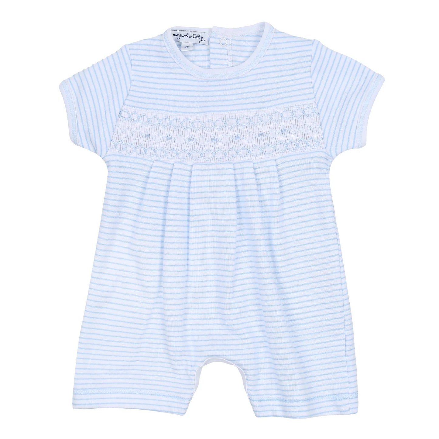 Katie & Kyle Blue Smocked Short Playsuit
