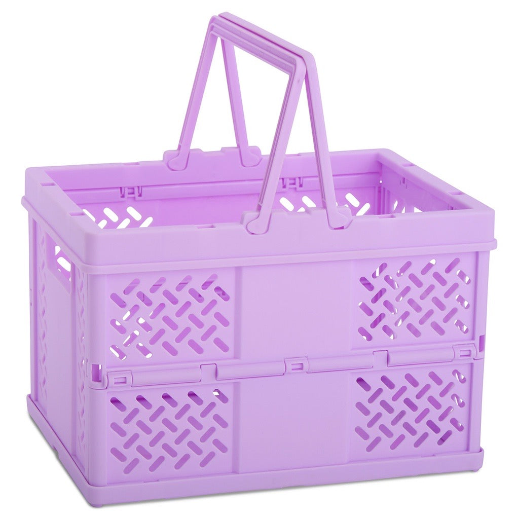 Large Foldable Storage Crate Lavander