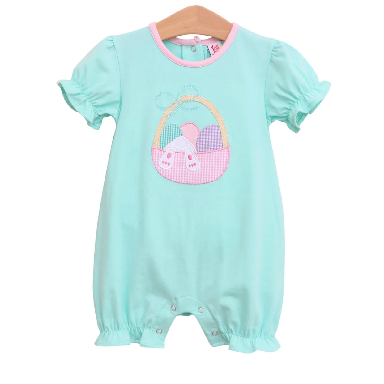 Easter Basket Romper-Pink