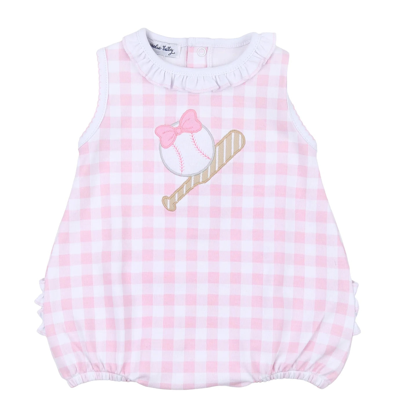Batter Up Applique Sleeveless Bubble