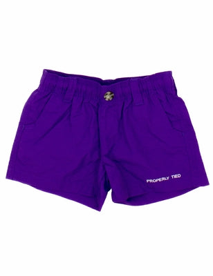 Properly Tied Boys Mallard Shorts Purple