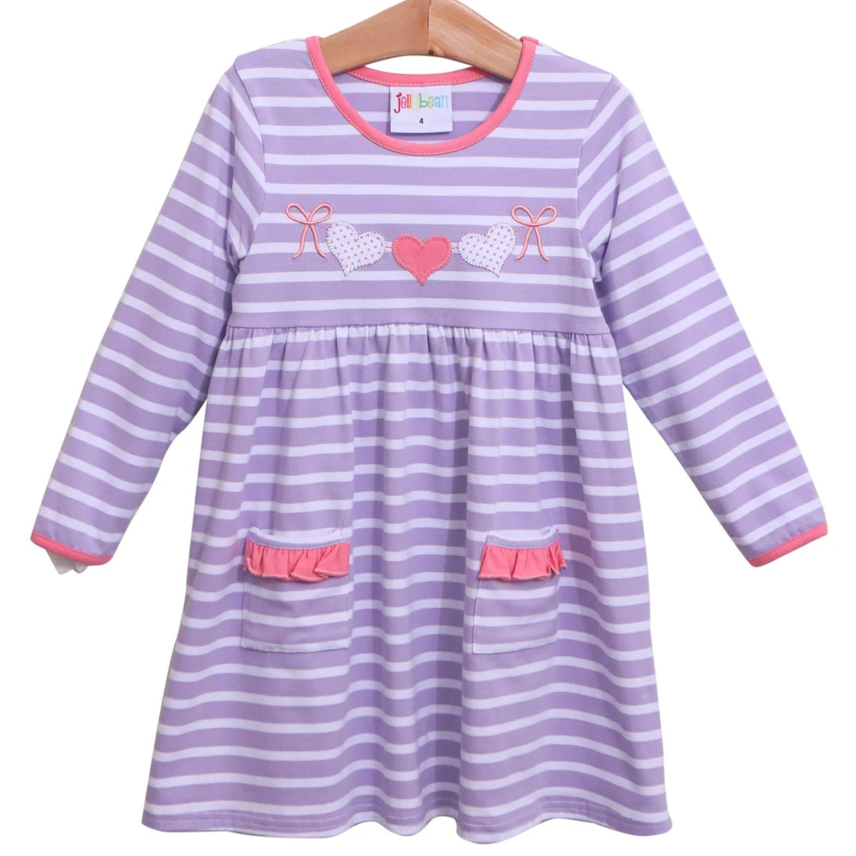 Heart Banner Appliqué Dress