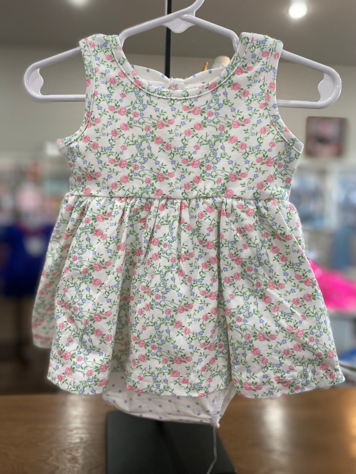 Swoon Baby Pink and Blue Floral Bubble