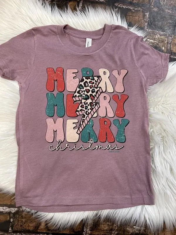 Retro Merry Christmas Tee