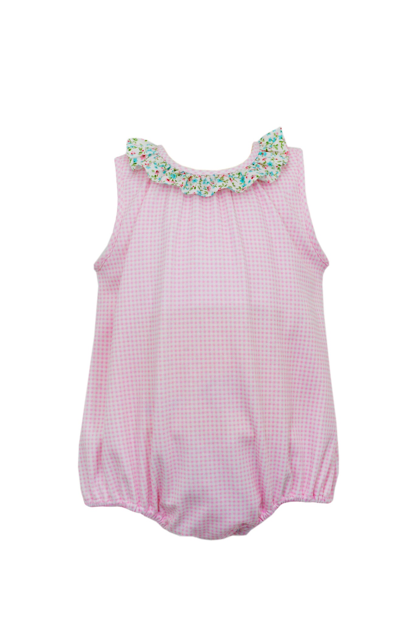 Petit Bebe Pink Gingham Bubble