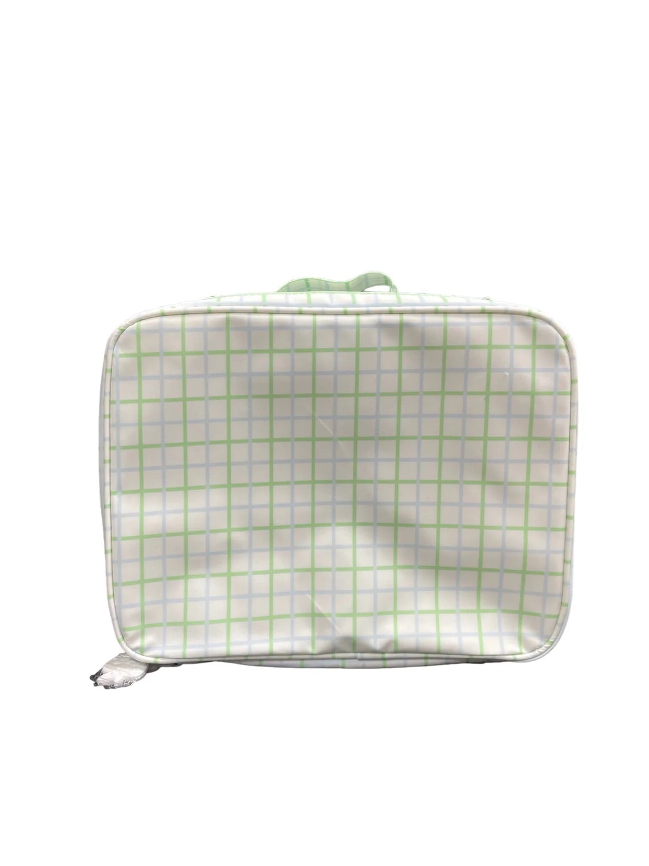 Apple of My Isla Blue/Green Windowpane Lunchbox