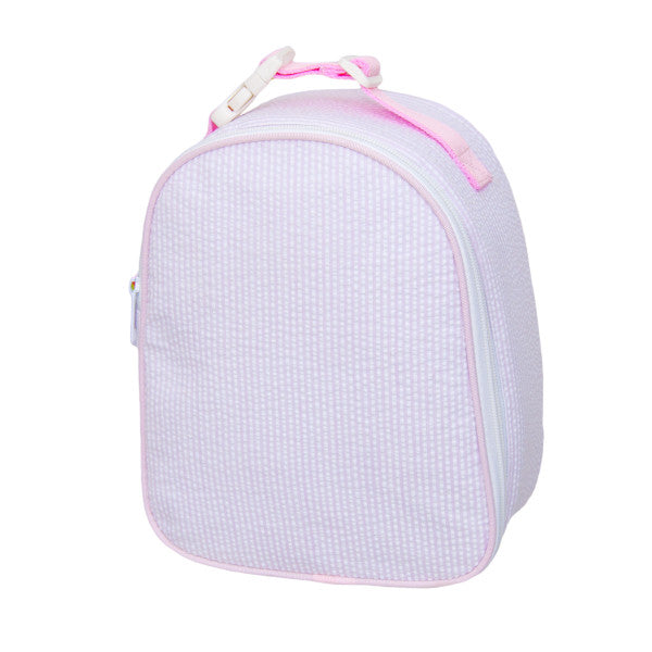 Pink Seersucker Gumdrop Lunchbox