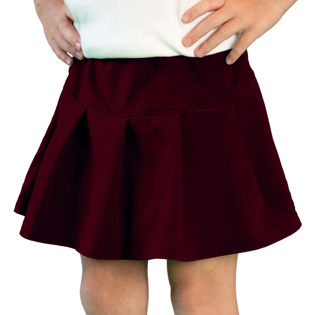 Tennis Skort in Solid Maroon