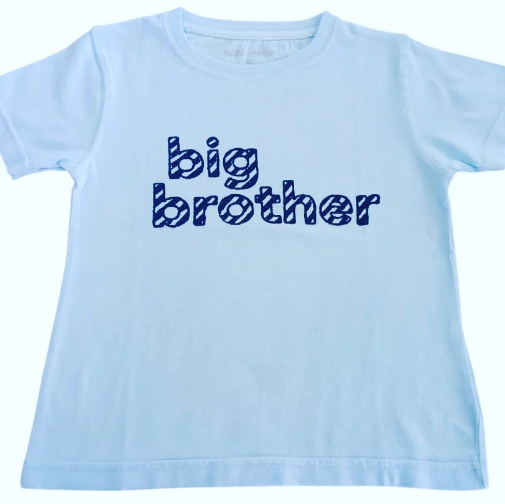 Short-Sleeve Big Brother T-Shirt- Navy Font
