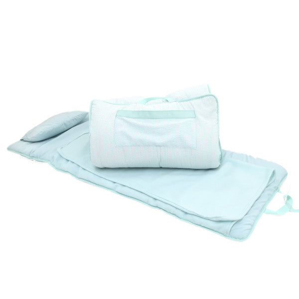 Mint Seersucker Napmat