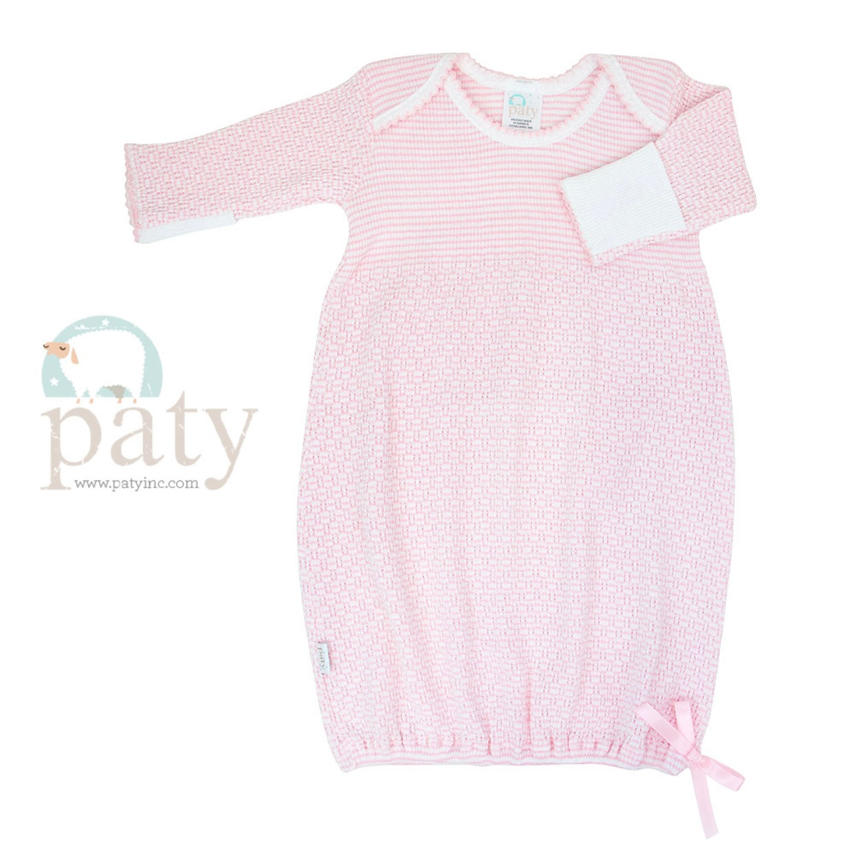 Paty Pink LS Gown