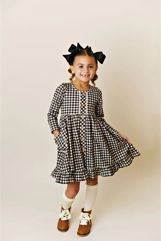 Swoon Baby Prim Gingham Pocket Dress