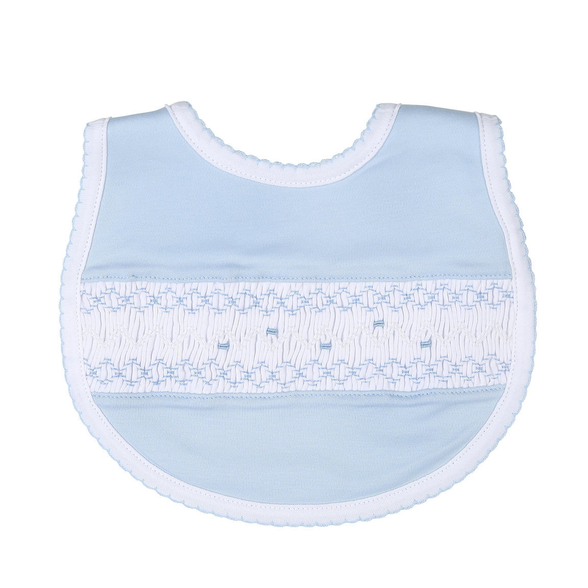 Sophie and Sam Smocked Bib