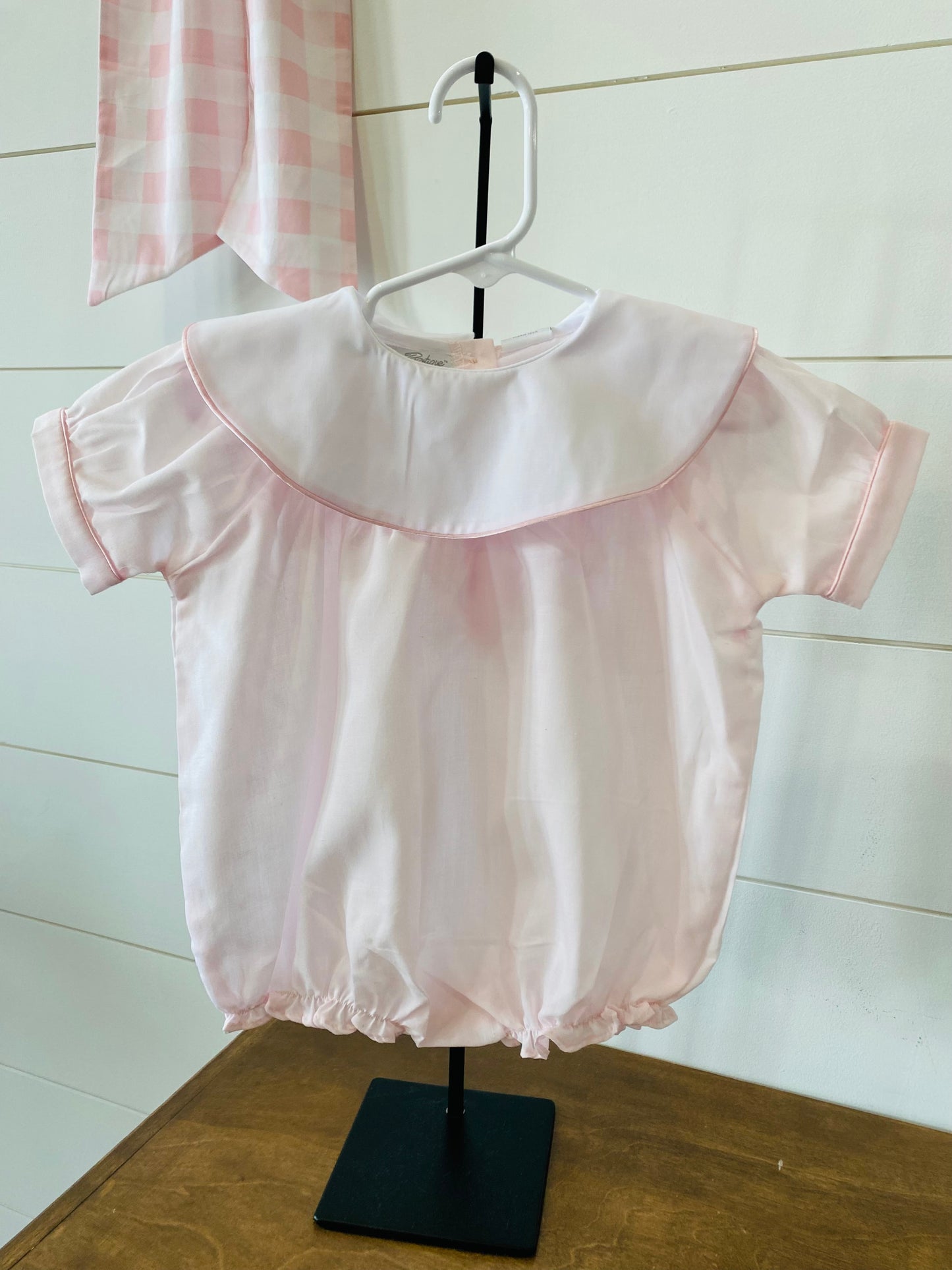 Baby Girl Classic Monogram Bubble