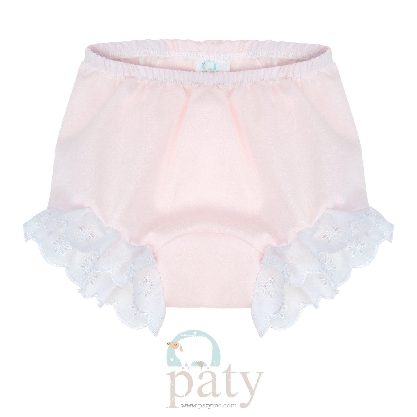 Pink Eyelet Diaper Cover