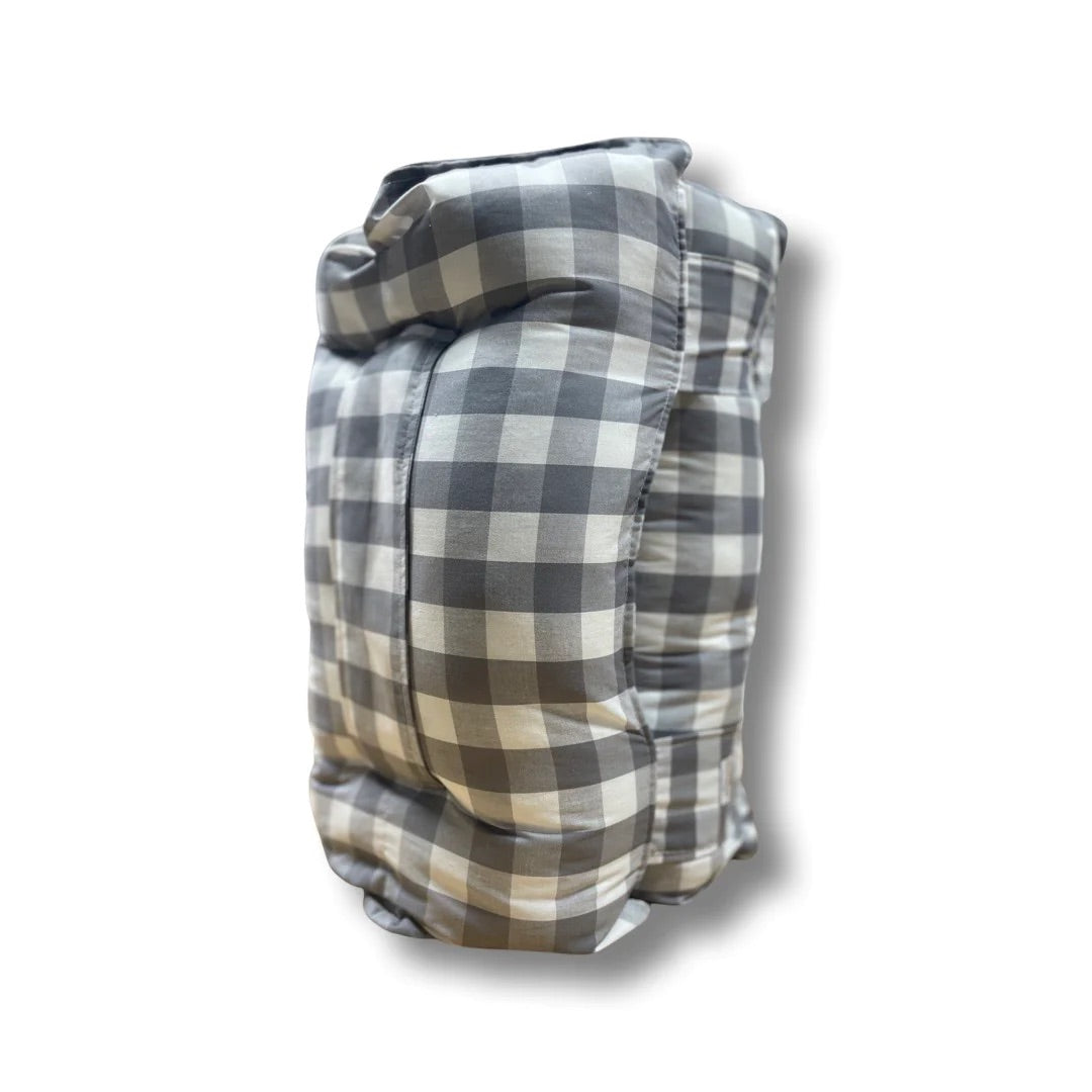 Grey/White Gingham Napmats