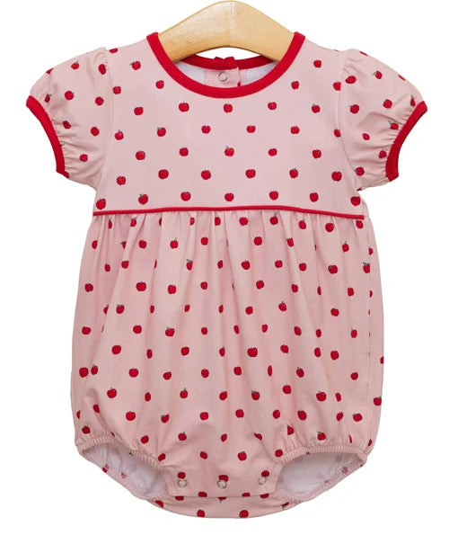 Apple Print TS Bubble- Pink