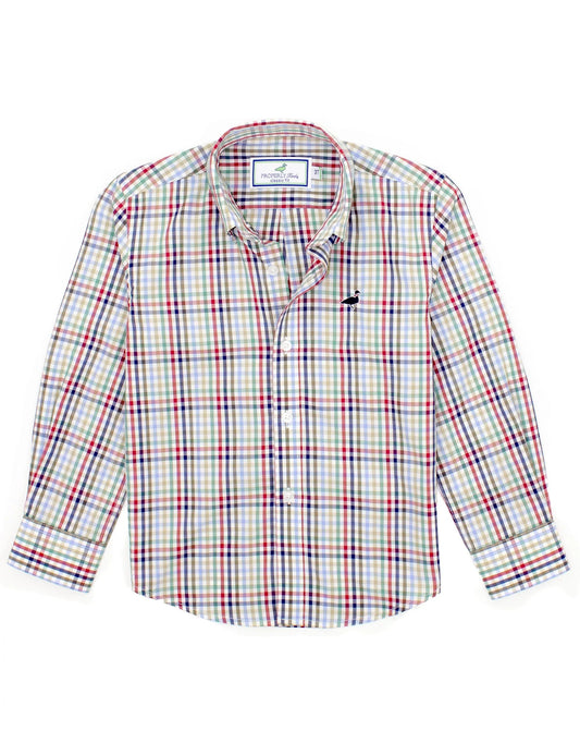 Boys Seasonal Sportshirt- Autumn Trail