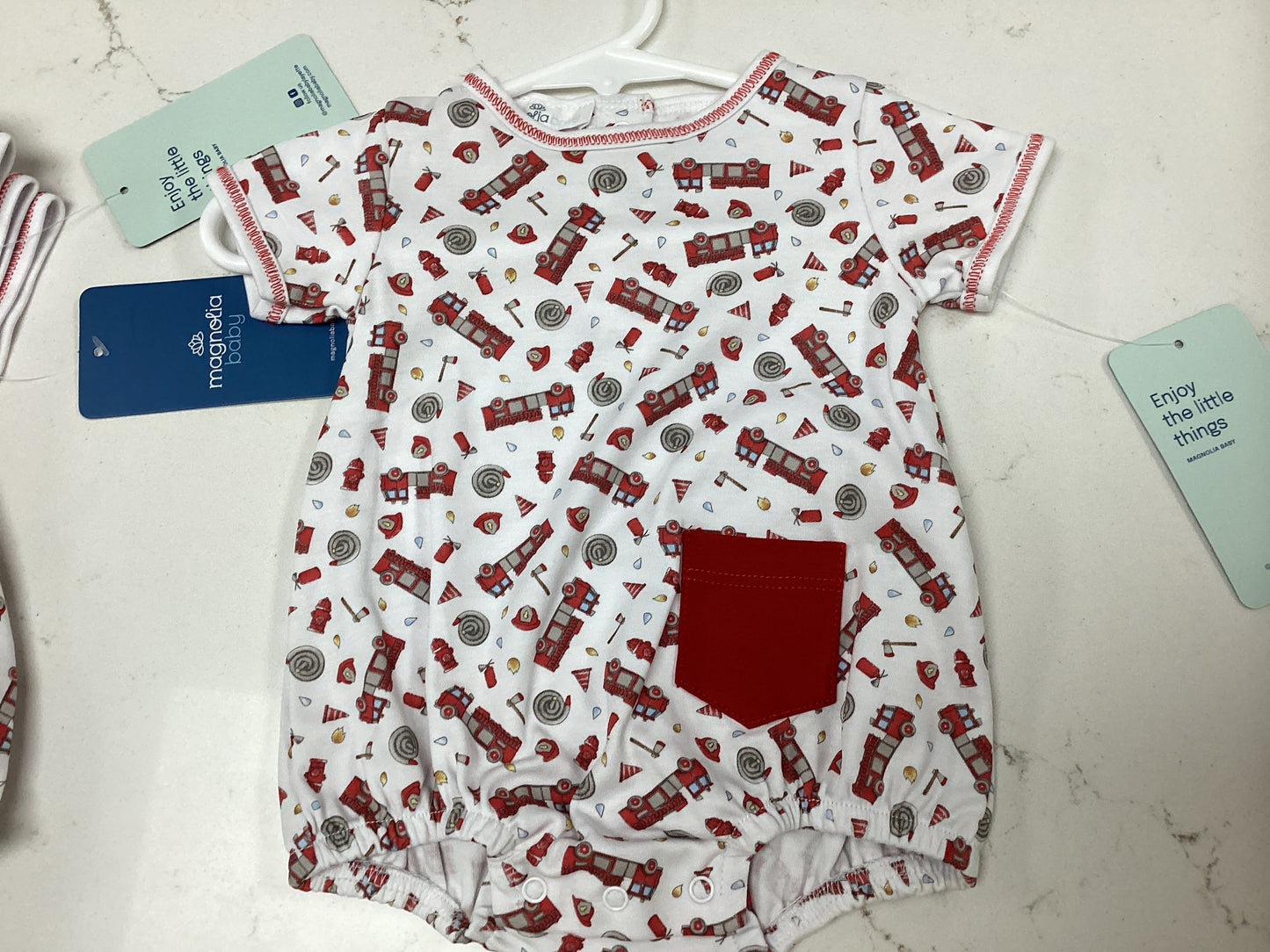 Magnolia Baby Boys Firetruck Bubble