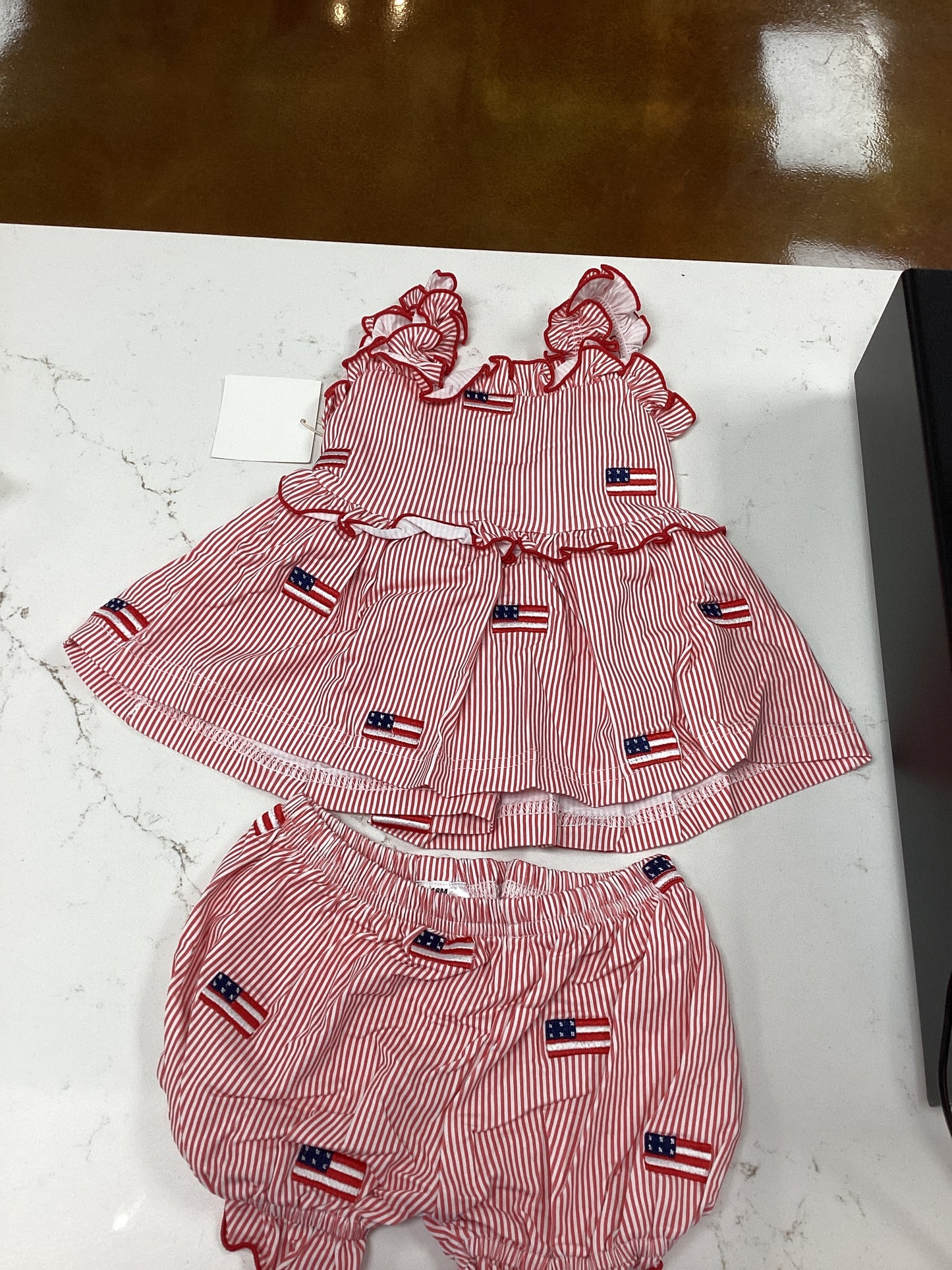 Little Lamb & Co Girls 4th of July set