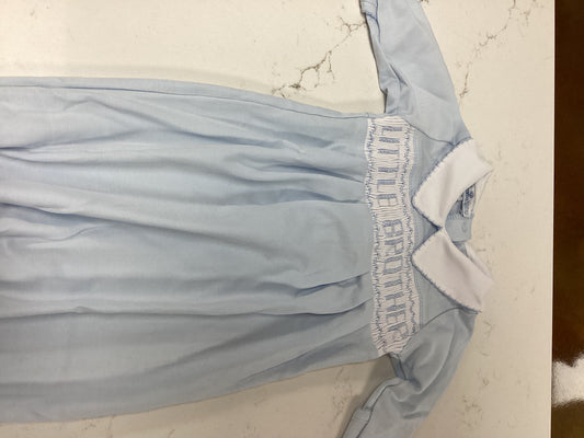 Little Brother Smocked Newborn Gown