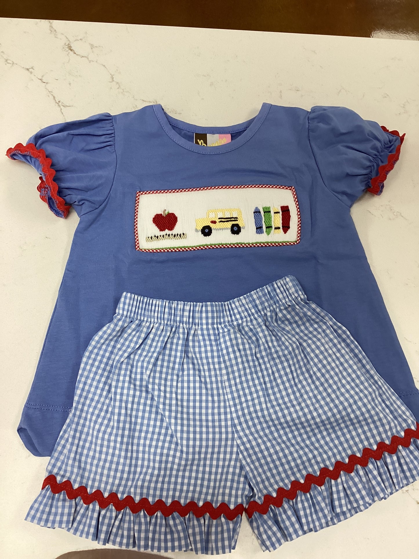 Wheels on the Bus Girls Shorts Set