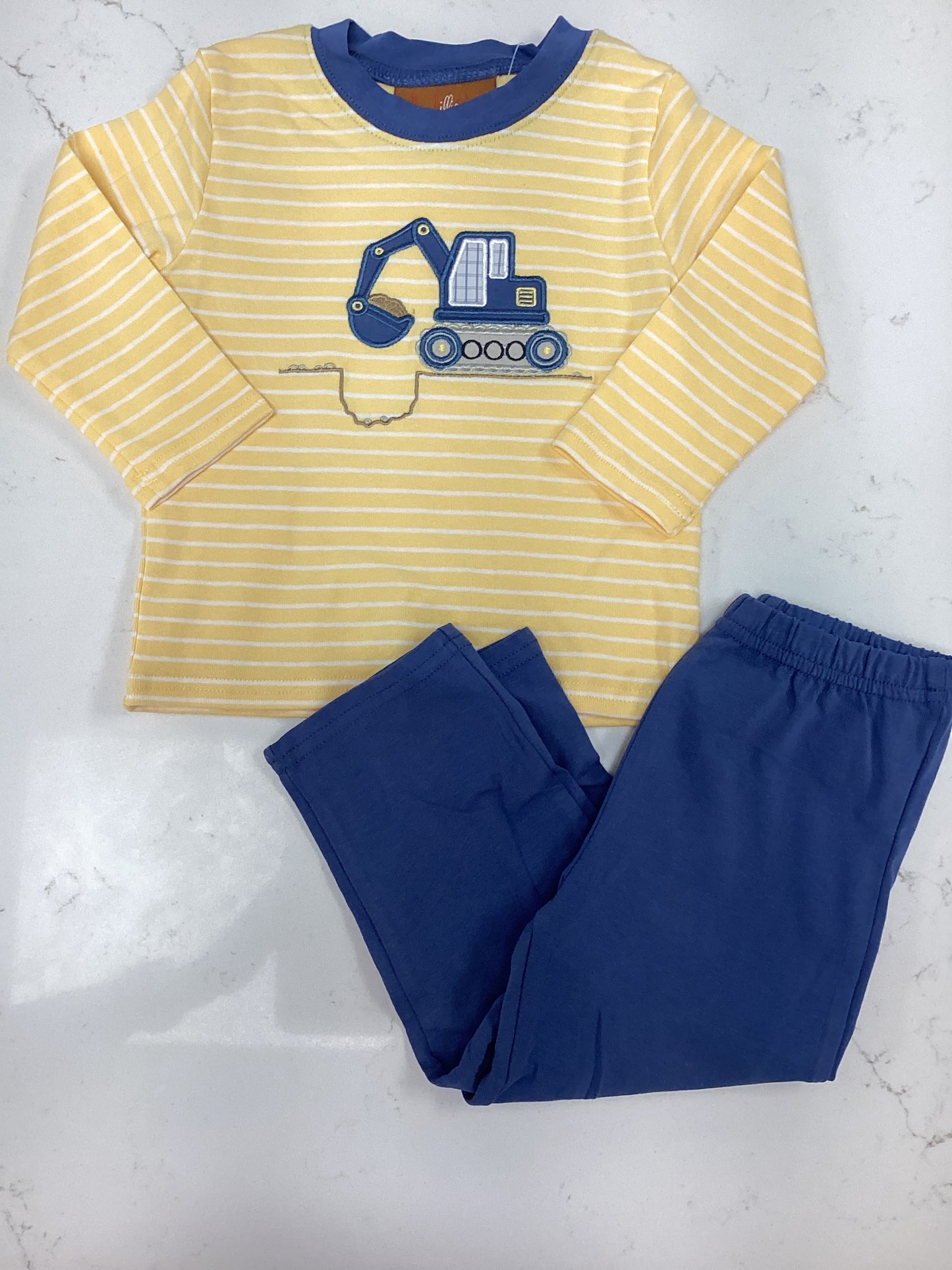 MJ Yellow Striped Crane Pant Set