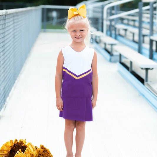 Purple/Gold Cheer Uniform