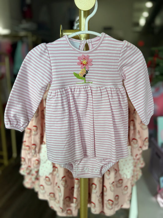 Sparkling Flower & Butterfly Onesie Dress
