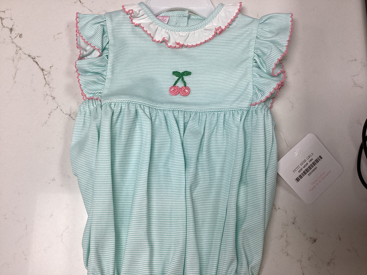 Petit Bebe Girls Cherry Bubble
