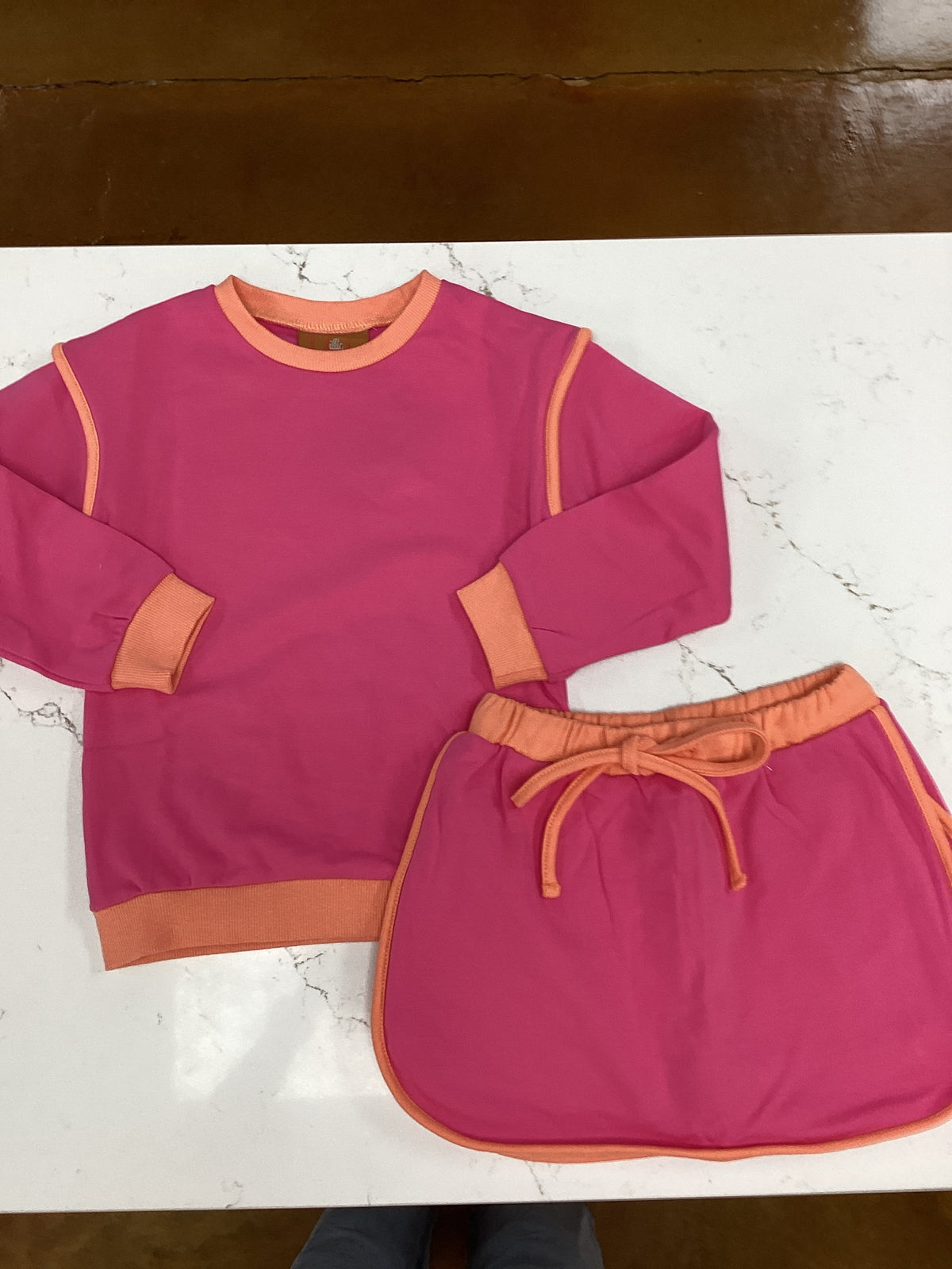 MJ Pink&Peach LS Matching Set
