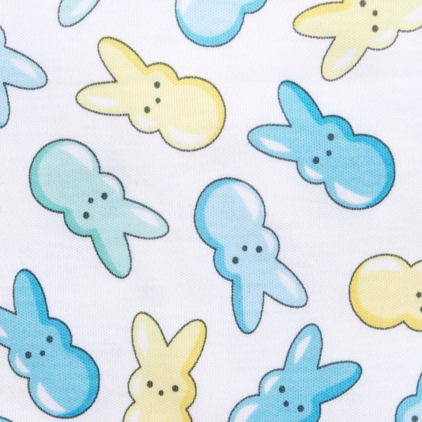 Peep-tastic Easter Light Blue Zipper Footie