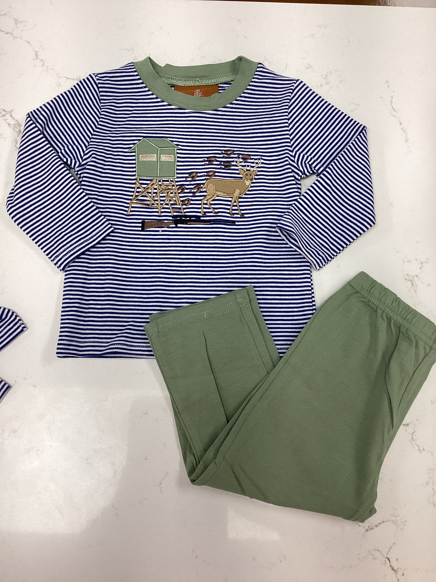 MJ Deer Hunting Striped Pant Set