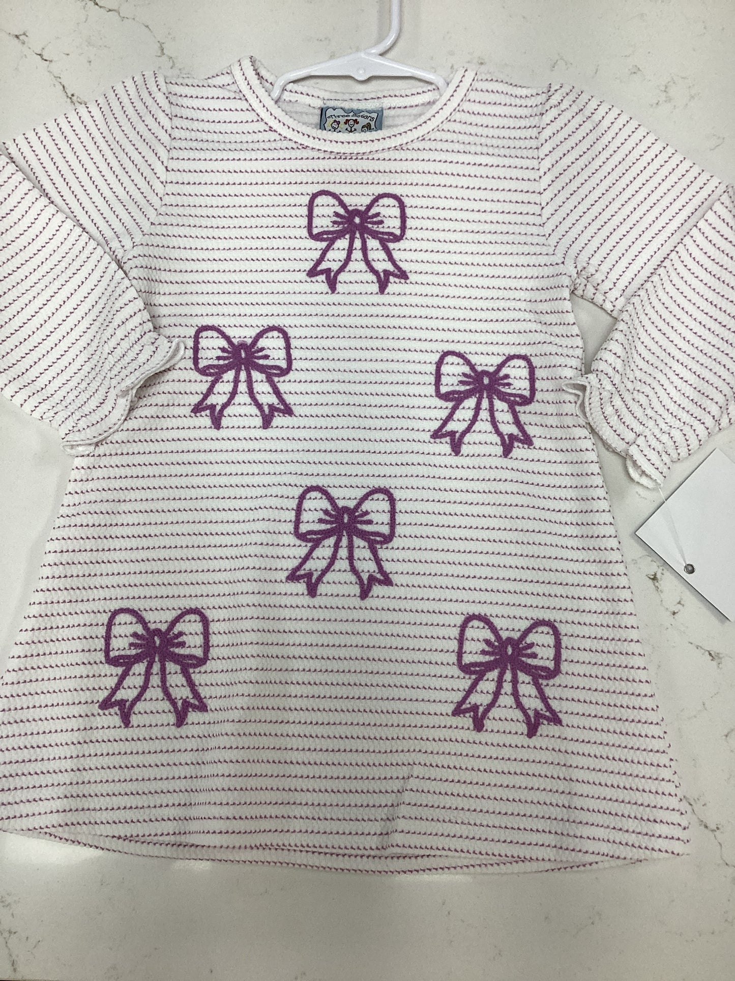 TS Bow Knit LS Dress