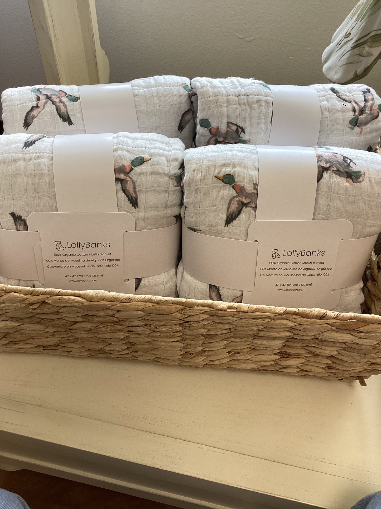 LB Mallard Duck Muslin Blanket