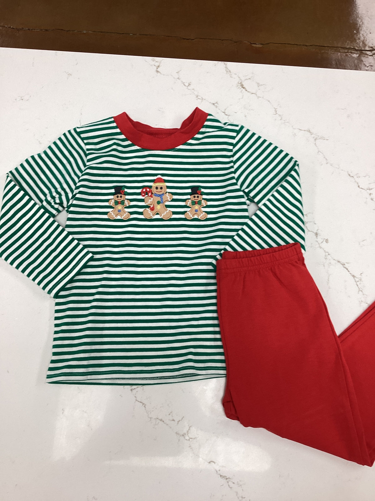 MJ Gingerbread Men Boys Pant Set