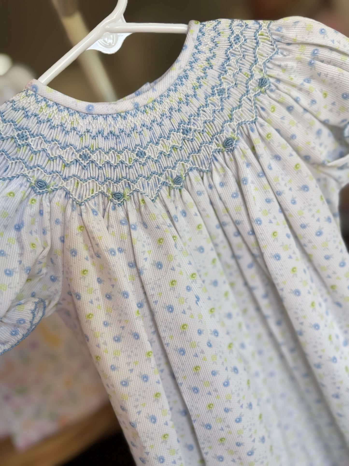 LB Smocked Emma Rose Bishop Dress