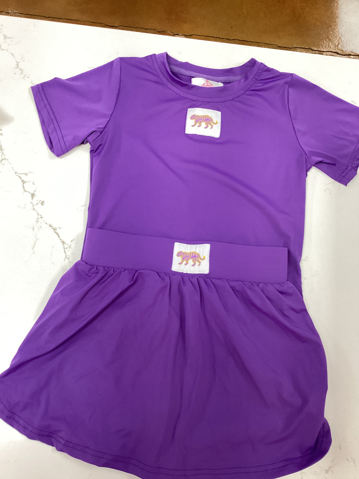 Purple Tiger Matching Athletic Set