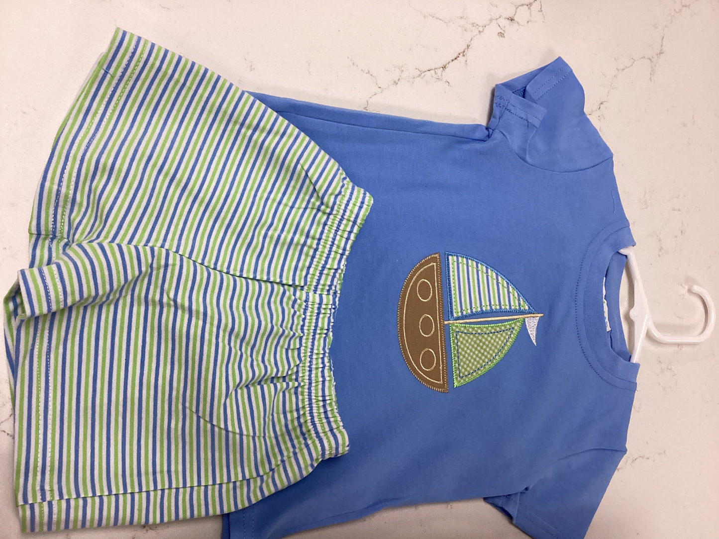 Sailboat JB Blue Shorts Set