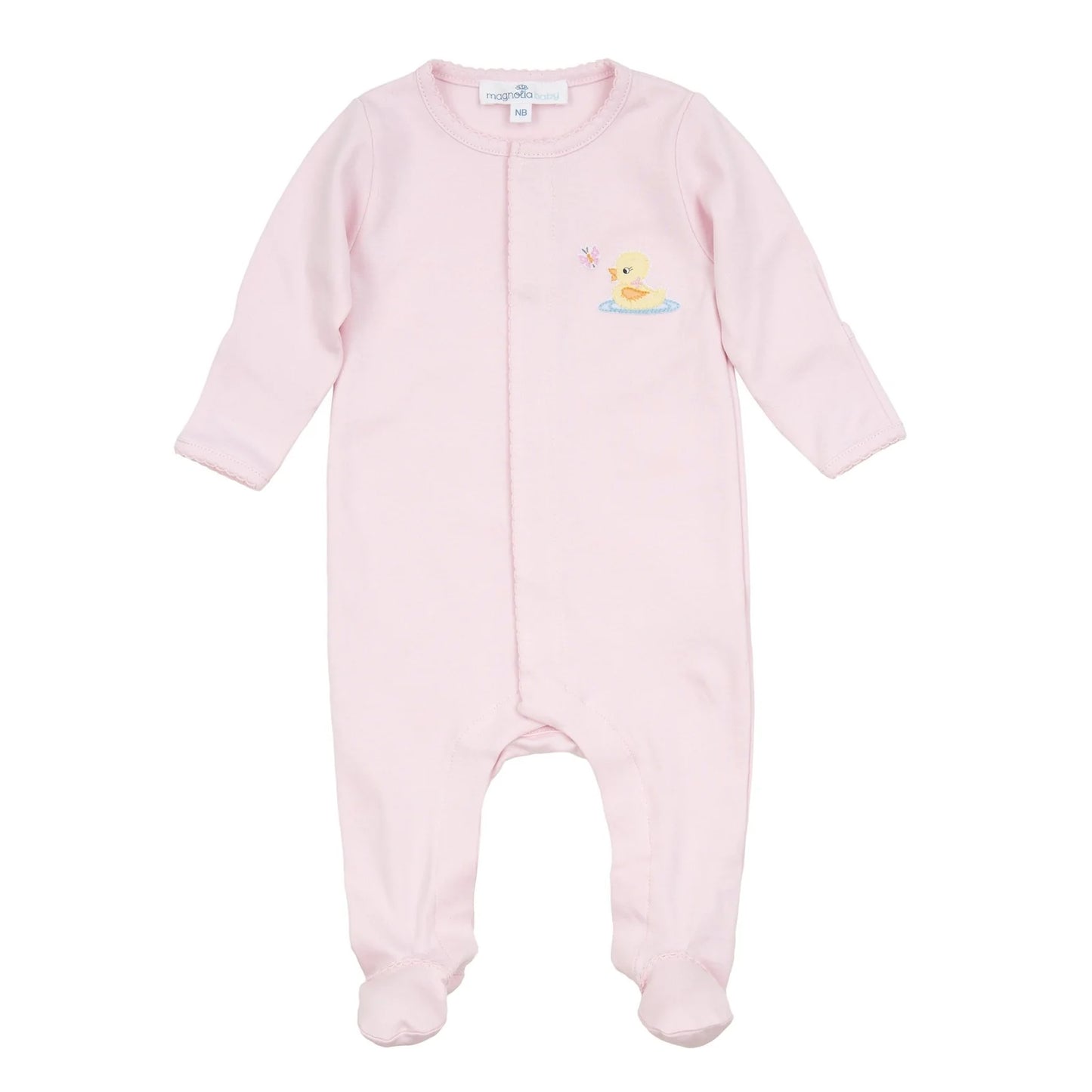 Darling Duck Footie- Light Pink