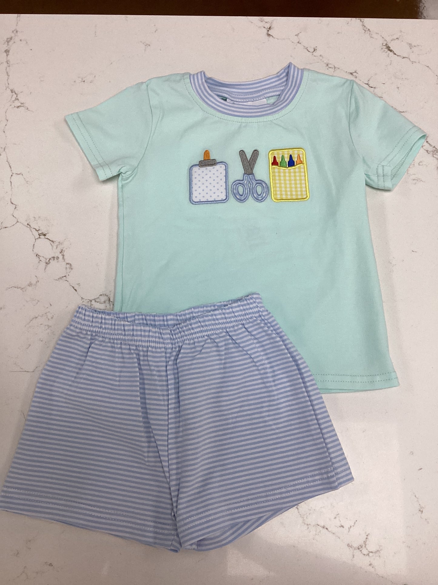 JB Boy School Supplies Short Set