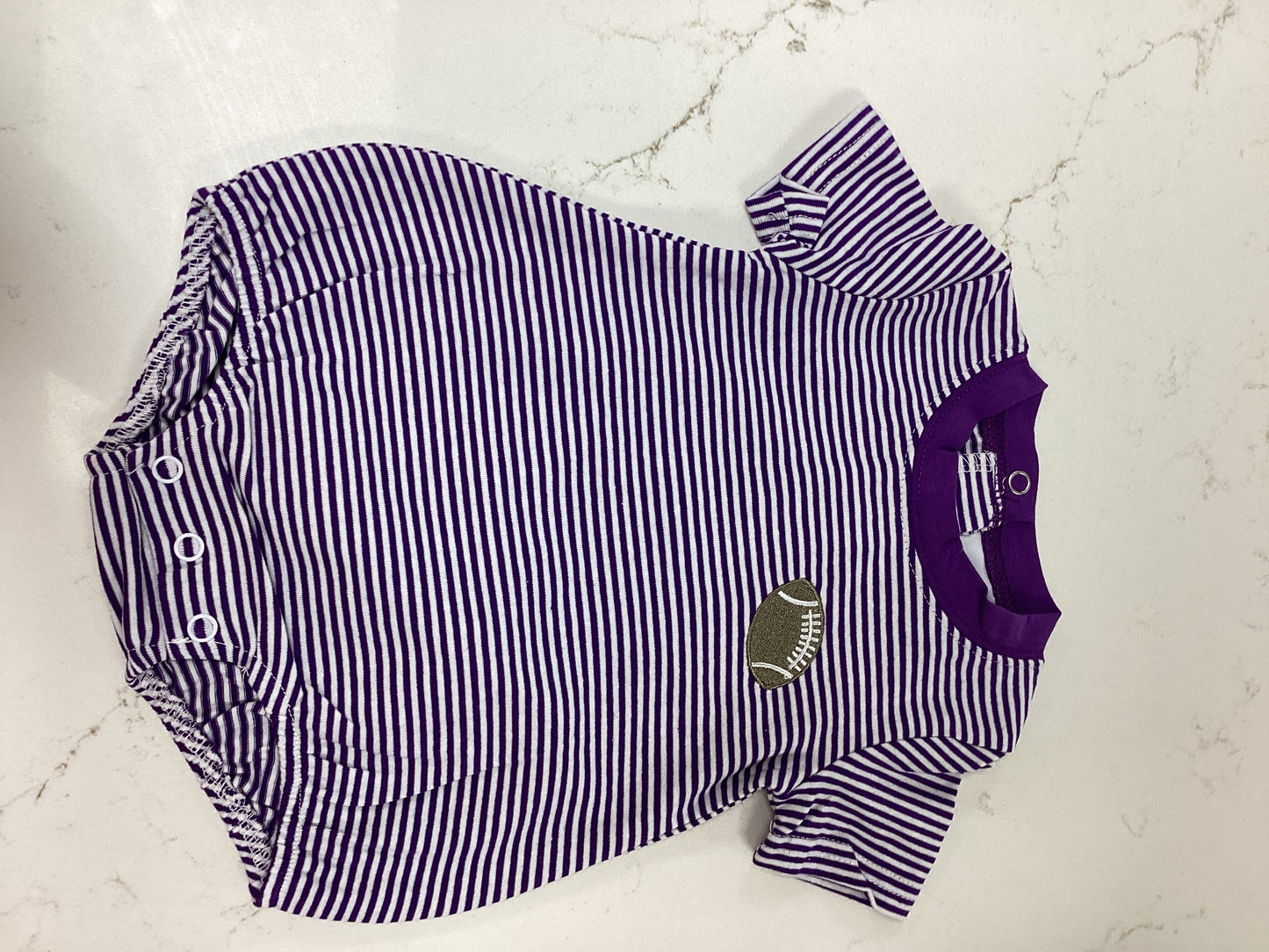 CR Purple Stripe Tailgate Boys Bubble