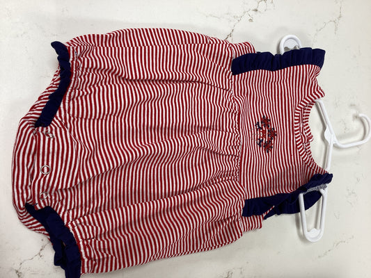 Itsy Bitsy Girls Patriotic Stripe Bubble