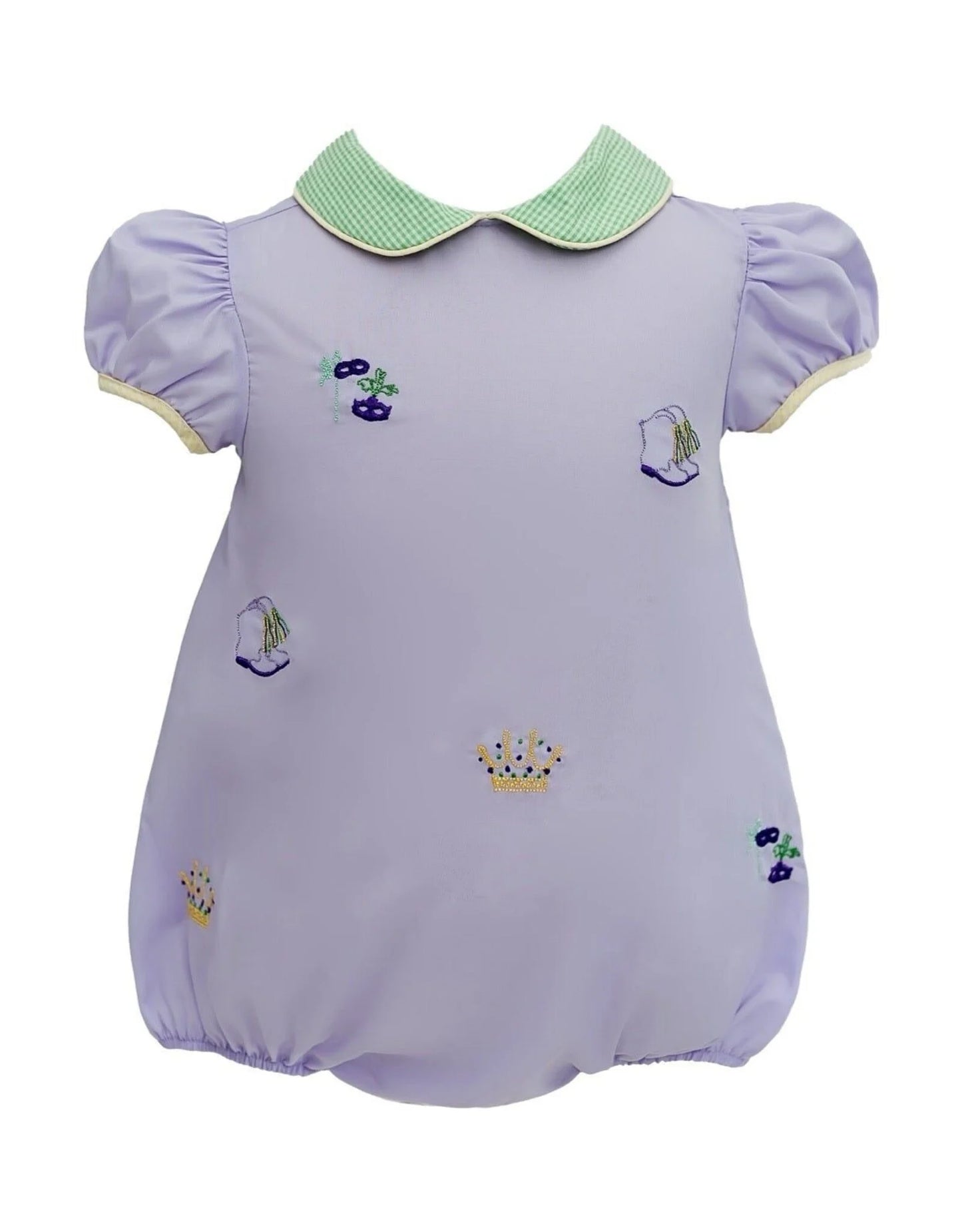 KK All Over Embroidered Mardi Gras Bubble